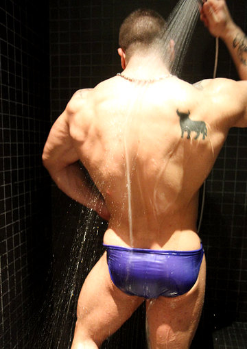 Massive Max Hilton flexes and strips for Ben