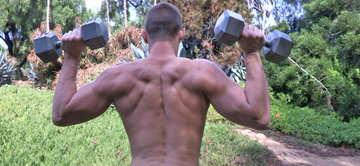 Wesley strokes his uncut cock