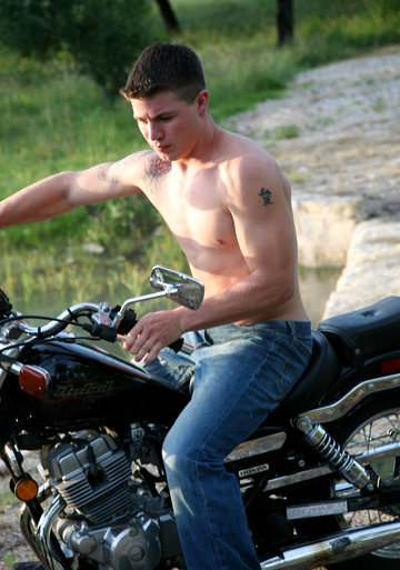 Caleb gets nude and jeking off